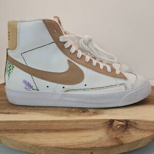 Nike Blazer '77 High-Top Sneaker Custom Painted - Women's Size 7
